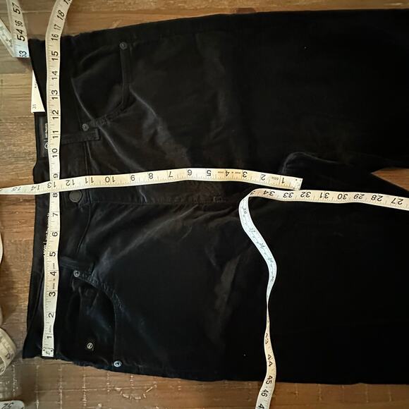 AG JEANS ALEXXIS BOOT WOMEN’S‎ 31 BLACK VELVET HIGH RISE BOOTCUT NWT - Picture 8 of 9